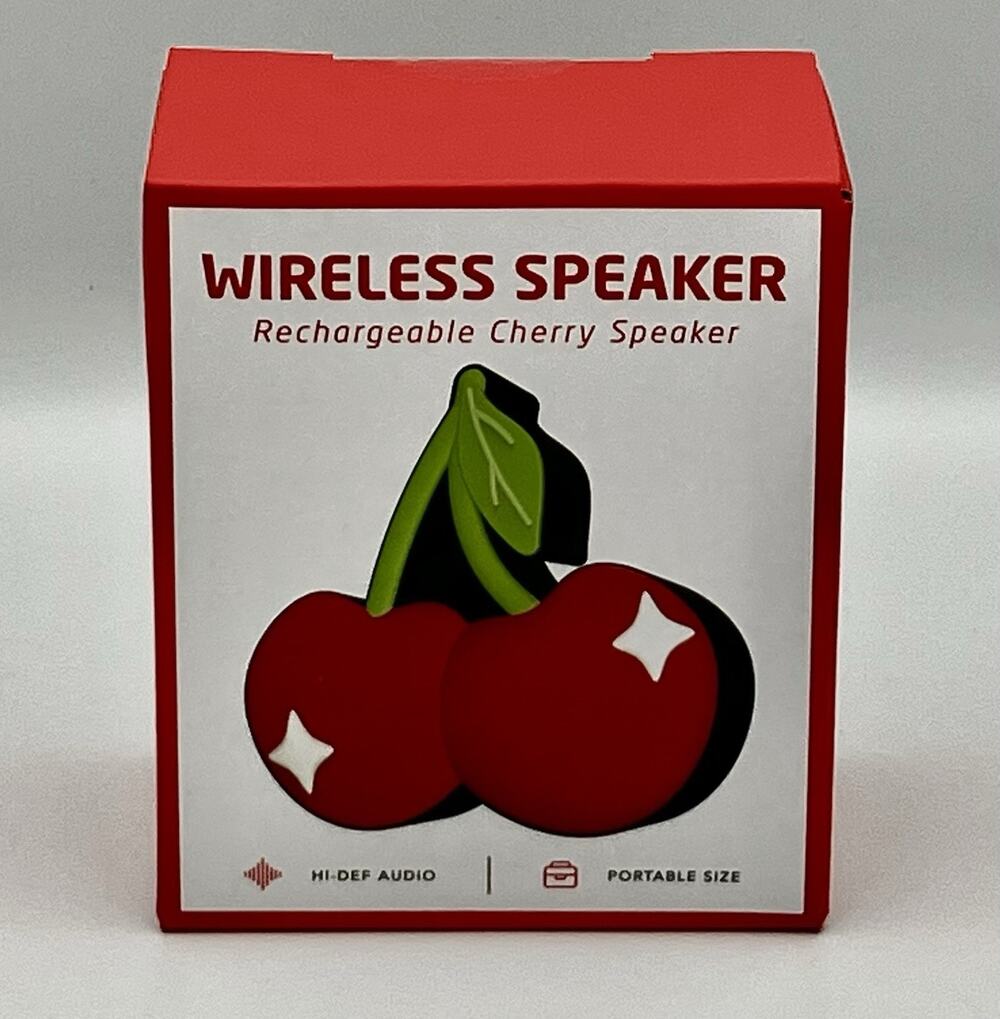 Rechargeable Cherry Bluetooth Wireless Speaker Portable Mini HD Audio New